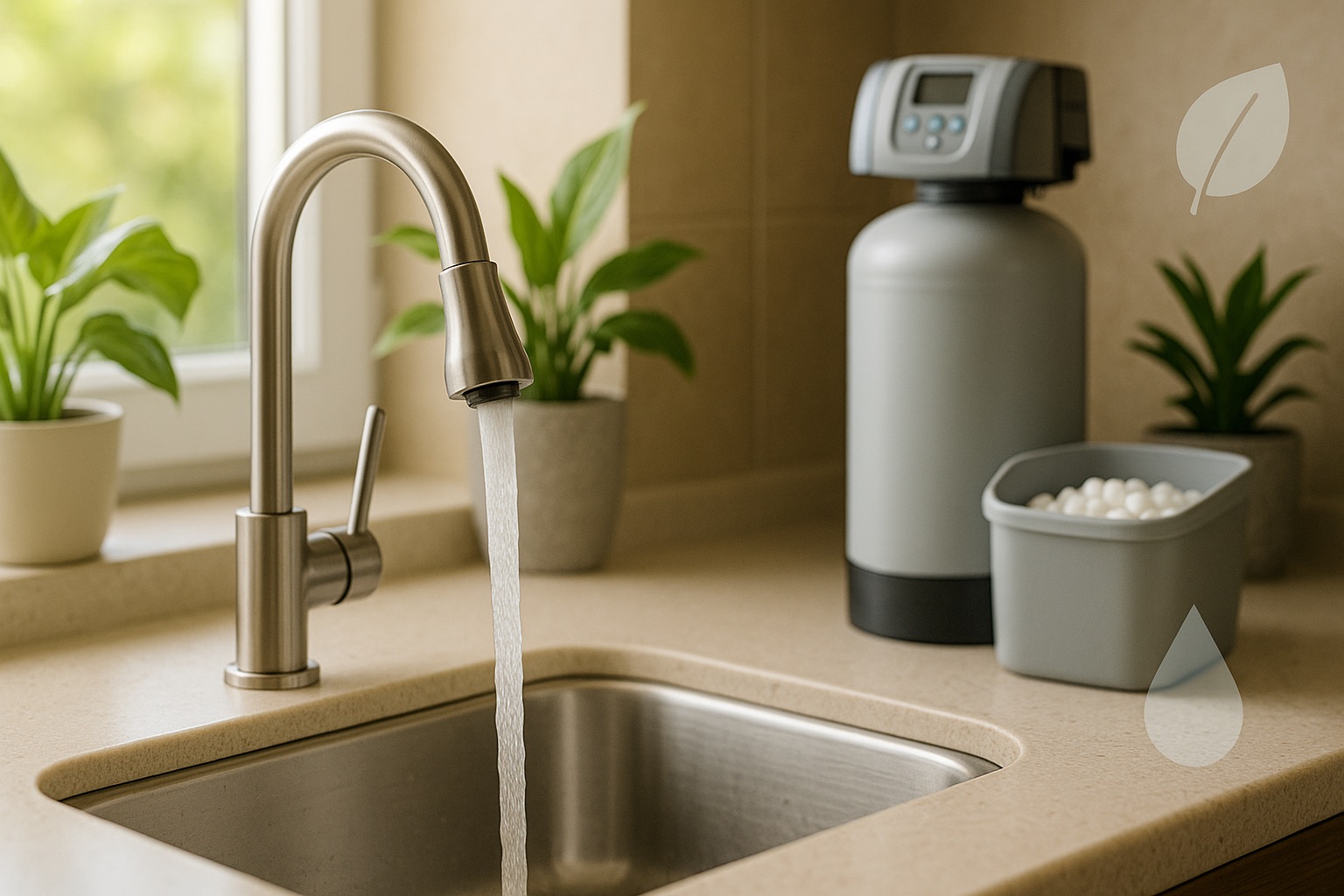 Tratamiento de aguas con sal